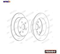 2x BRAKE DISC DDF1485C FOR TOYOTA 1ZZ-FE 1.8L 2ZZ-GE 1.8L 1NZ-FXE 1.5L 4cyl