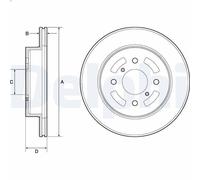 2X Brake disc DELPHI BG3941 for SUZUKI IGNIS I (FH) 1.3 2000-2003
