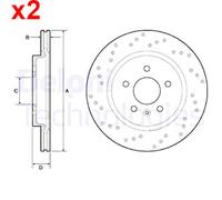 DELPHI BG4923C Brake disc