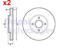 DELPHI BG4715C Brake disc