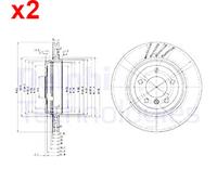 DELPHI BG3831 Brake disc