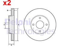 DELPHI BG4953C Brake disc