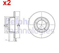 DELPHI BG2297 Brake disc