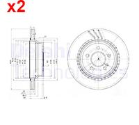 DELPHI BG3758 Brake disc