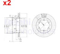Delphi BG3399 Brake Disc