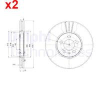 DELPHI BG2729 Brake disc