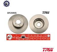 TRW DF2595S Brake Disc for MERCEDES-BENZ