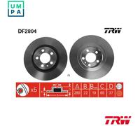 2x BRAKE DISC DF2804 FOR VW AZJ/AEG/BER 2.0L 4cyl NEW BEETLE