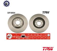 2x BRAKE DISC DF4064 FOR SKODA OCTAVIA/Combi VW NEW/BEETLE GOLF/IV/Mk BORA 1.8L