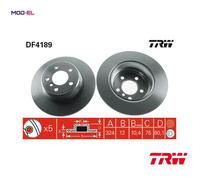 2x BRAKE DISC DF4189 FOR BMW X5/SAV/E53 M57D30 M54B30 3.0L M57D30 2.9L 6cyl 4.4L