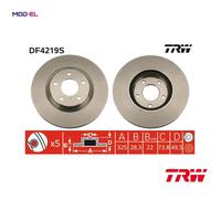 TRW DF4219S Brake disc