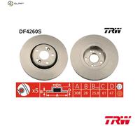 2x BRAKE DISC DF4260S FOR RENAULT LAGUNA/II/Grandtour/Sport/Tourer ESPACE/IV