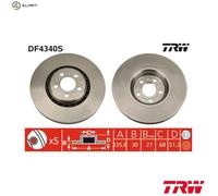 TRW DF4340S Brake disc