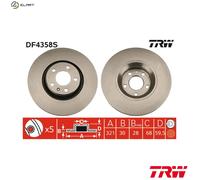 TRW DF4358S Brake Disc for AUDI,AUDI (FAW)