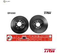 TRW DF4360 Brake Disc for BMW,BMW (BRILLIANCE)