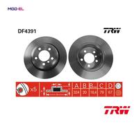 TRW DF4391 Brake Disc for BMW