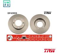 2x BRAKE DISC DF4395S FOR KIA D4CB 2.5L G4JS 2.4L 4cyl SORENTO IG6CU 3.5L 6cyl