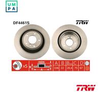 2x BRAKE DISC DF4461S FOR BMW 3/E92/E91/E90/Convertible X1/SUV/E84/SAV A 2.0L
