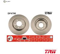 2x BRAKE DISC DF4790 FOR LAND ROVER LR3/III/SUV DISCOVERY/IV/VAN LR4 RANGE 2.7L