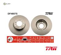 2x BRAKE DISC DF4807S FOR BMW B38 B15 C 1.5L 3cyl 3 SERIES N20B20C/B20D B47D20
