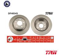 2x BRAKE DISC DF4854S FOR BMW X5/SAV/F15/F85/E70 X6/SAC/F16/F86/E71/E72 N20B20