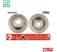 2x BRAKE DISC DF4854S FOR BMW X5/SAV/F15/F85/E70 X6/SAC/F16/F86/E71/E72 N20B20