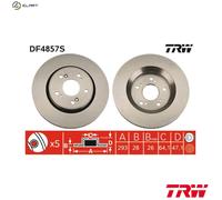 Brake disc TRW DF4857S for HONDA CR-V III (RE_) 2 2006-2012
