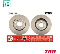 2x BRAKE DISC DF4928S FOR CHEVROLET PONTIAC VAUXHALL OPEL LE5/LE9 2.4L 4cyl 3.4L