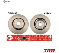 2x BRAKE DISC DF4949S FOR SUBARU EJ255/EJ257 2.5L EJ207 2.0L 4cyl