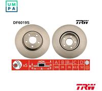 TRW DF6019S Brake Disc for FORD,FORD AUSTRALIA