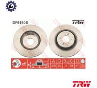 2x BRAKE DISC DF6180S FOR HONDA CR-V/II/SUV/Mk CIVIC/VIII/Hatchback 2.2L 4cyl