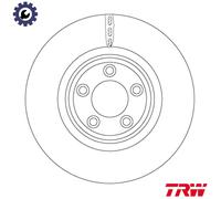 TRW Brake Disc DF6223S – Vented, Fits Daimler & Jaguar