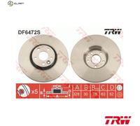 TRW Brake disc VOLVO DF6472S 31277342,31410568 Brake rotor,Brake discs,Brake rotors