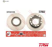 1X Brake disc TRW DF6510S for FORD TRANSIT V363 Bus (FAD, FBD) 2 2016-2024