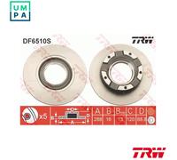 2x BRAKE DISC DF6510S FOR FORD TRANSIT/V363/Bus/CUSTOM/V362 TOURNEO YNFS 2.0L