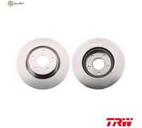 TRW Brake Disc DF6533 for Nissan Juke MR16DDT HR16DE 1.6L 4cyl - 2 pcs