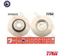 TRW DF6662S Brake Disc Rotors