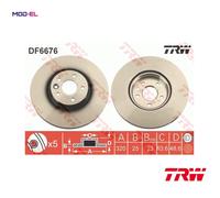 2x BRAKE DISC DF6676S FOR VOLVO V50 V40/Hatchback C70/II/Convertible S40 1.8L