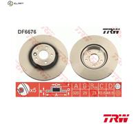 2x BRAKE DISC DF6676S FOR VOLVO V50 V40/Hatchback C70/II/Convertible S40 1.8L