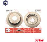 2x BRAKE DISC DF6710 FOR SSANGYONG STAVIC/II TURISMO/KORANDO RODIUS 2.0L 4cyl