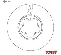 TRW DF6752S Brake disc