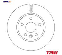 2x BRAKE DISC DF6819 FOR VAUXHALL ASTRA/Mk/VII OPEL B 10 XFLD 10 XFL 3cyl 1.4L