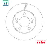 2x BRAKE DISC DF6888 FOR SSANGYONG STAVIC/II TURISMO/KORANDO RHINO ACTYON 2.3L