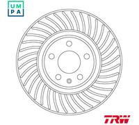 2x BRAKE DISC DF6950S FOR AUDI A4/B9/Allroad A5/Convertible/Sportback Q5 A6/C8