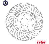 2x BRAKE DISC DF6950S FOR AUDI A4/B9/Allroad Q5/Sportback A5/Convertible A6/C8