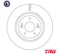 2x BRAKE DISC DF7592 FOR HYUNDAI KIA CEE'D/Sportswagon/PRO SOUL/II/SUV OPTIMA