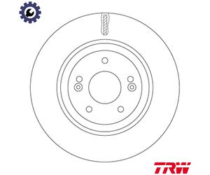 2x BRAKE DISC DF7592 FOR HYUNDAI KIA CEE'D/Sportswagon/PRO SOUL/II/SUV OPTIMA