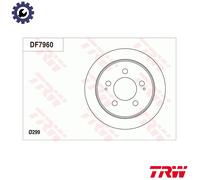 2x BRAKE DISC DF7960 FOR SSANGYONG STAVIC/II TURISMO/KORANDO RHINO ACTYON 2.3L