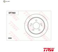 TRW DF7960 Brake disc
