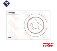 2x BRAKE DISC DF7960 FOR SSANGYONG STAVIC/II TURISMO/KORANDO RHINO ACTYON 2.3L